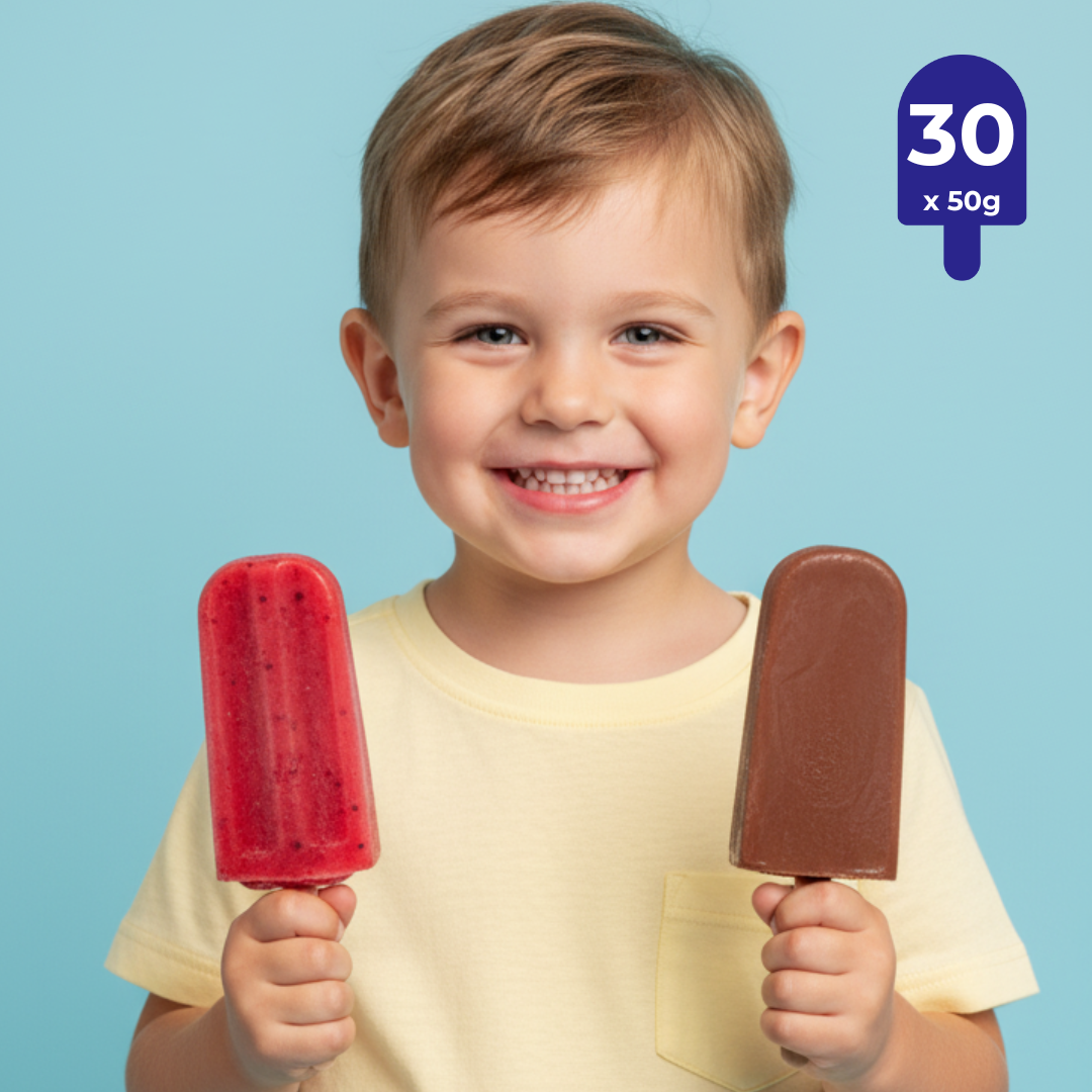 Pack 30 Paletas - Frutos rojos y Cacao Proteico