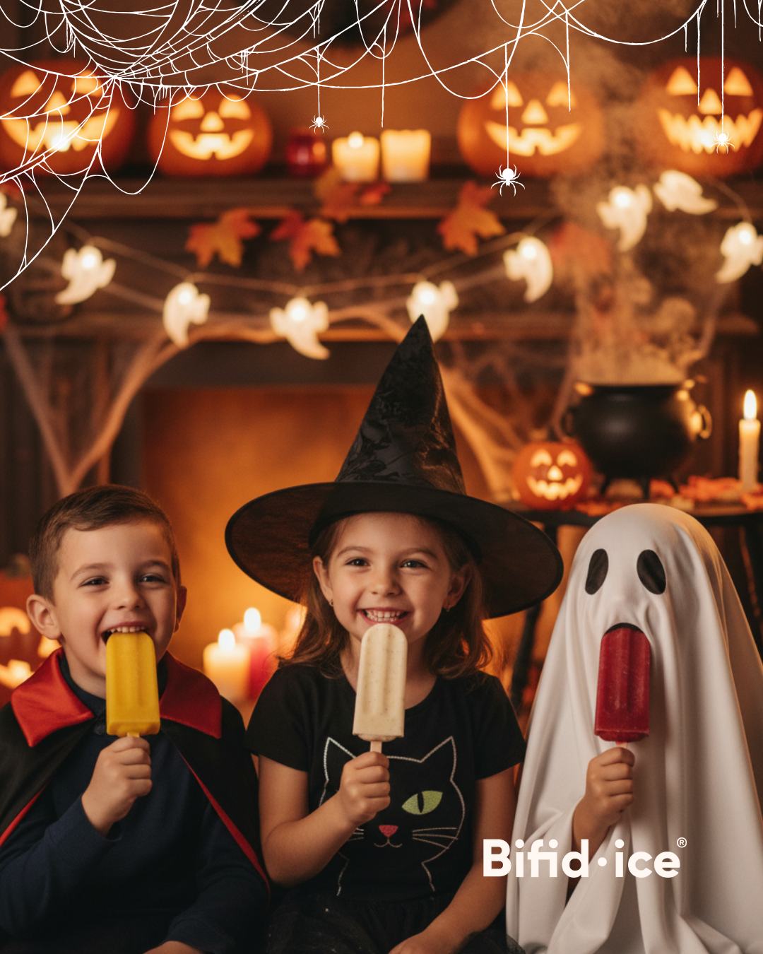 30 Paletas Halloween | Mix Mango-Vainilla-Frutos Rojos