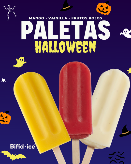 30 Paletas Halloween | Mix Mango-Vainilla-Frutos Rojos