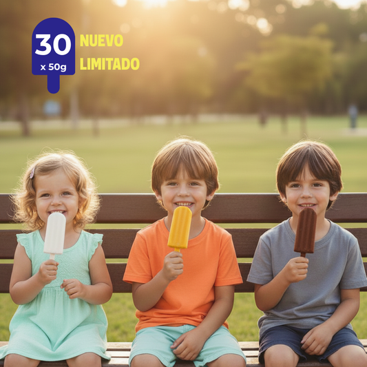 Super BifiPaletas Mango - Cacao Proteica - Vainilla Coco Leche de Burra